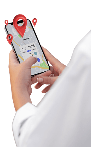 Person holding smartphone